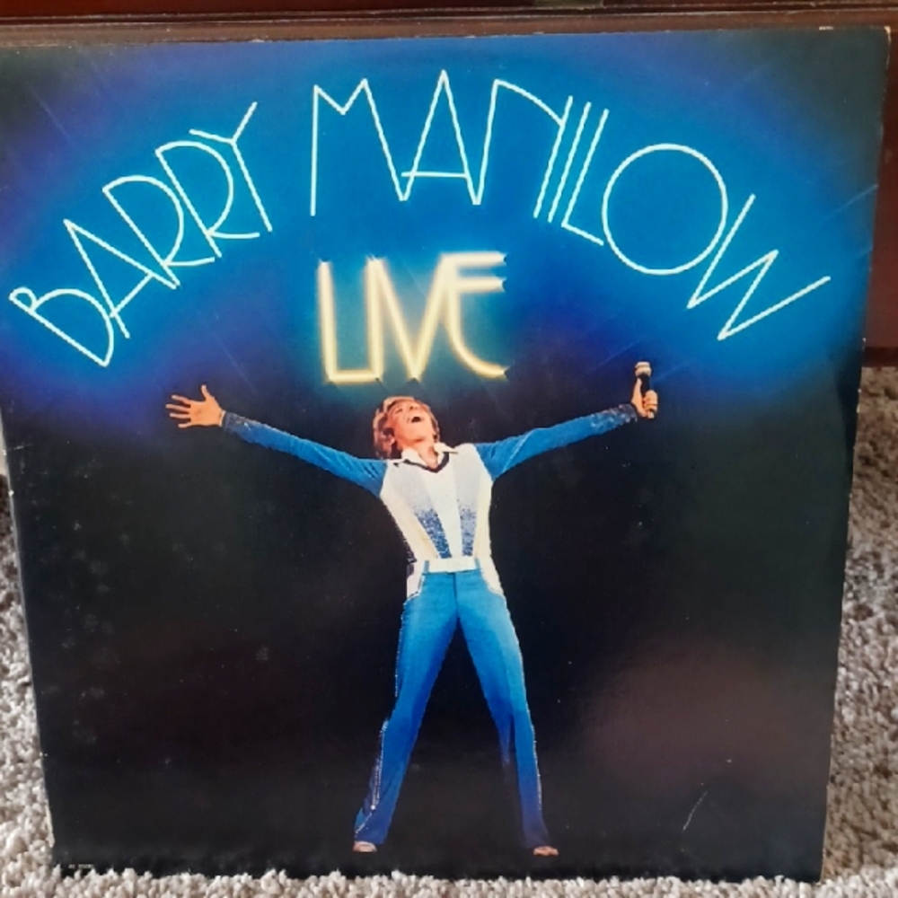 Live Vinyl Record - Blue and Black